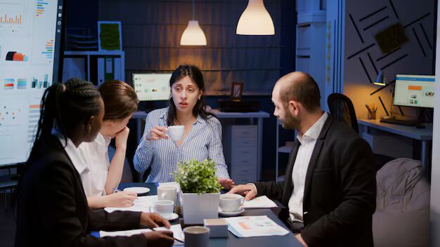 Human resources consultancy team meeting