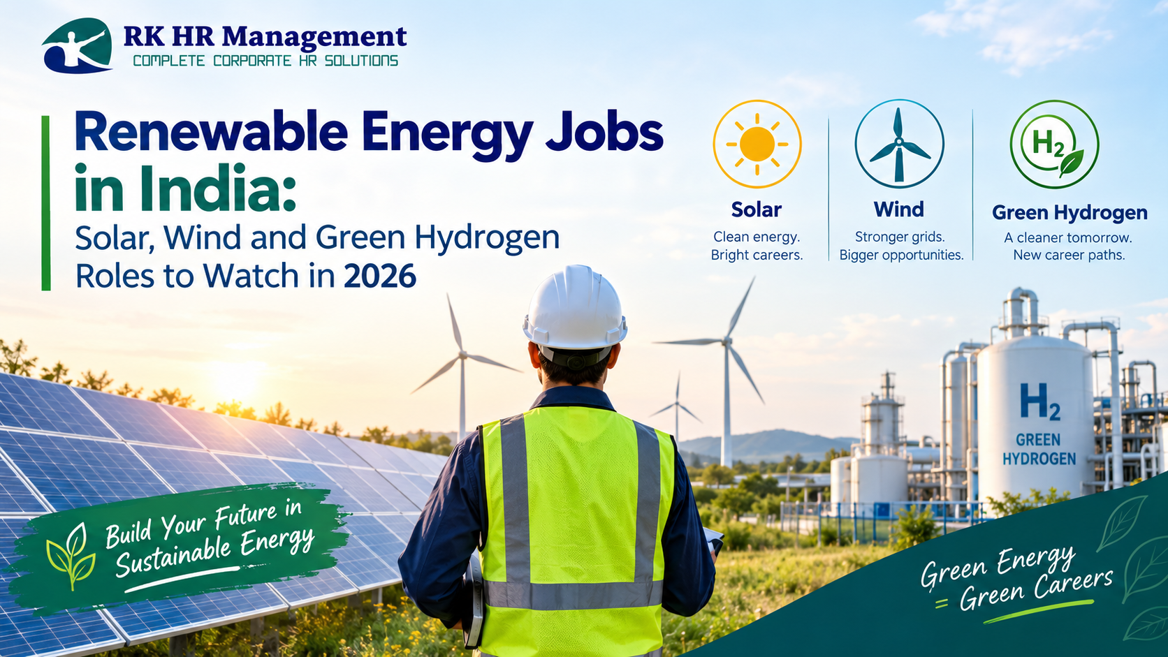 Renewable energy jobs in India solar wind and green hydrogen recruitment